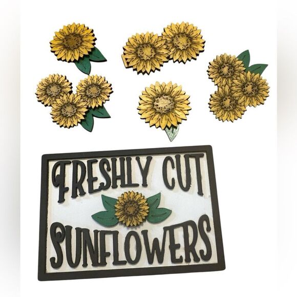 Hand painted Sunflower Decoration with Jar. - Picture 1 of 10